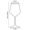 Copas Vino Reutilizables Plástico Duro Tritán 400ml (12 Uds)