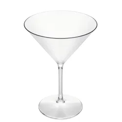 Copas Cocktail Martini Reutilizables de Plástico Duro Policarbonato 300ml (4 Uds)