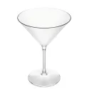 Copas Cocktail Martini Reutilizables de Plástico Duro Policarbonato 300ml (4 Uds)