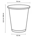 Vasos de Plástico PP Transparentes 500ml