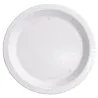 Platos de Plástico PS Hondos Plus Blancos 22cm
