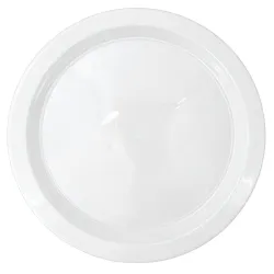 Platos de Plástico PS Llano Plus Blancos 22cm