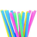 Pajitas de Plástico PP Reutilizables Colores Rectas Ø7mm x 18cm