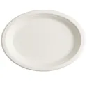 Platos Ovalados Biodegradables Caña de Azúcar 32x25cm