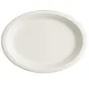 Platos Ovalados Biodegradables Caña de Azúcar 32x25cm