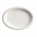 Platos Ovalados Biodegradables Caña de Azúcar 26x19cm
