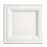Platos Biodegradables de Caña Azúcar Cuadrados 20x20cm