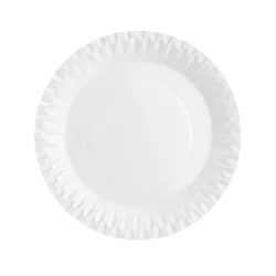Platos de Cartón Biodegradables Blancos 18cm