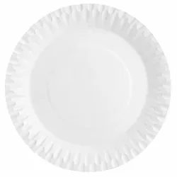 Platos  de Cartón Biodegradables Blancos 28cm