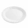 Platos de Cartón Biodegradables Blancos 23cm