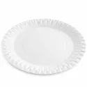 Platos  de Cartón Biodegradables Blancos 28cm