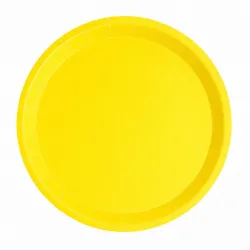 Platos Amarillos de Cartón Biodegradables 20,5cm