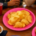 Platos Biodegradables Rosas de Cartón 20,5cm