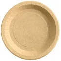 Platos de Cartón Kraft Biodegradables 22cm