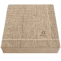 Servilletas Papel Eco Punta-Punta 40x40cm Natur Arpillera