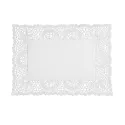 Blondas de Papel Rectangulares 14x24cm Blanco
