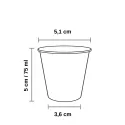 Vasos de Cartón Blanco Café Mini/Degustación 75ml Ø5,1cm