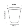 Vasos Biodegradables de Cartón Kraft 4Oz/120ml Ø6,2cm