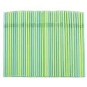 Pajitas Flexibles Biodegradables PLA Verdes Ø5mm x 24cm