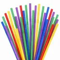 Pajitas Flexibles de Plástico PP Reutilizables Multicolores Ø8mm x 24cm