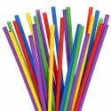 Pajitas de Plástico PP Reutilizables Colores Rectas Ø7mm x 22cm
