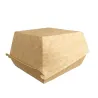 Cajas para Hamburguesas de Cartón Kraft 13x13x7,5cm