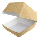 Cajas para Hamburguesas de Cartón Kraft 16x16x9cm