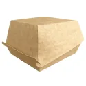 Cajas para Hamburguesas de Cartón Kraft 16x16x9cm