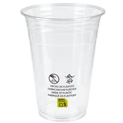 Vasos de Plástico PET 470ml Ø 9,6cm Transparentes