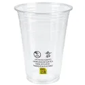 Vasos de Plástico PET 470ml Ø 9,6cm Transparentes