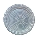 Platos de Cartón Diseño Espiral Azul 18cm