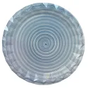 Platos de Cartón Diseño Espiral Azul 23cm