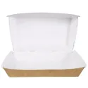 Cajas Portamenús de Cartón Kraft  23x12,5x7,5cm