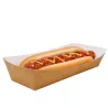 Barquetas Hot Dog de Cartón Kraft 20x9cm