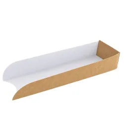 Palas Hot Dog de Cartón Kraft "Automontables" 20x6,5cm