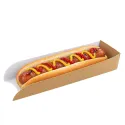 Palas Hot Dog de Cartón Kraft "Automontables" 20x6,5cm