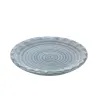 Platos de Cartón Diseño Espiral Azul 18cm