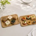 Bandejas de Cartón Kraft Rectangular 12x19cm