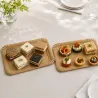 Bandejas de Cartón Kraft Rectangular 12x19cm