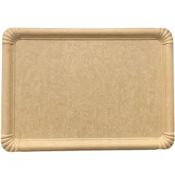 Bandejas de Cartón Kraft Rectangular 25x34cm