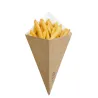 Conos de Cartón Kraft para Fritos 15cm/200ml