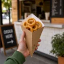 Conos de Cartón Kraft para Fritos 15cm/200ml