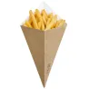 Conos de Cartón Kraft para Fritos 19cm/400ml