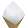 Conos de Cartón Kraft para Fritos 19cm/400ml