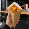 Conos de Cartón Kraft para Fritos 19cm/400ml