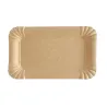 Bandejas de Cartón Kraft Rectangular 12x19cm