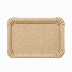 Bandejas de Cartón Kraft Rectangular 18x24cm