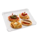 Bandejas de Cartón Rectangular 22x28cm Blancas