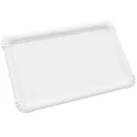 Bandejas de Cartón Rectangular 25x34cm Blancas
