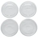 Tapas Planas con Cruz para vaso PET de Ø9,5cm